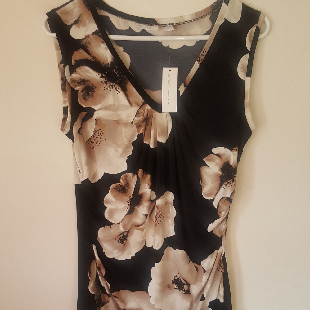 New York and Company Floral blouse.